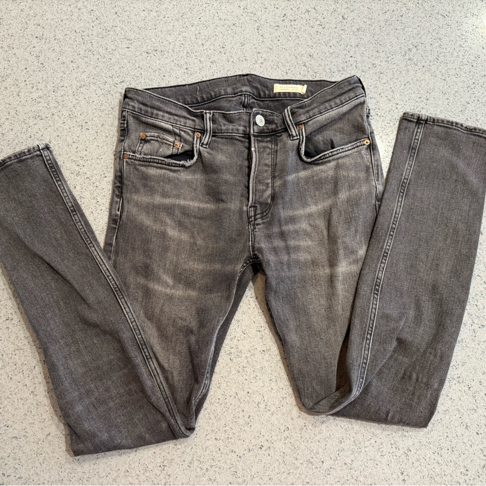 All Saints Charcoal Denim Pants
